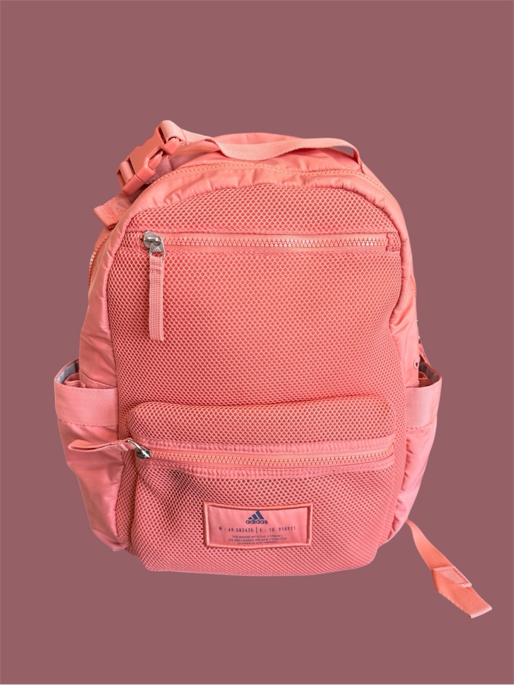 Adidas coral Pink Backpack - Lightly Used